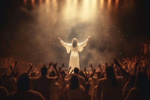 Ascension day of jesus christ or resurrection day of son of god. Good friday. Ascension day concept in church by photo