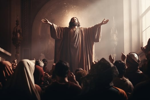 Ascension day of jesus christ or resurrection day of son of god. Good friday. Ascension day concept in church by photo