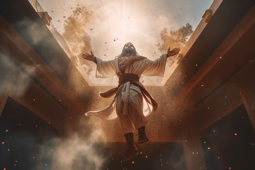 Ascension day of jesus christ or resurrection day of son of god. Good friday. Ascension day concept in church by photo