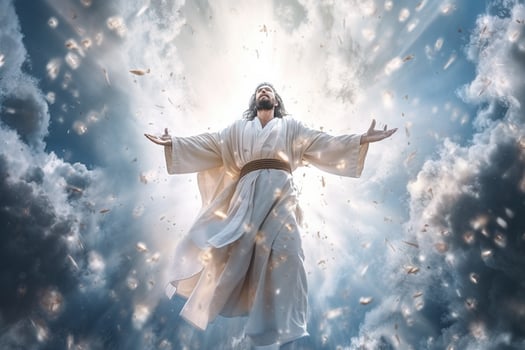 Ascension day of jesus christ or resurrection day of son of god. Good friday. Ascension day concept by photo