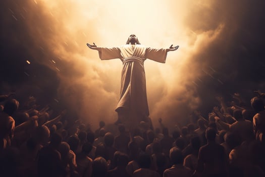 Ascension day of jesus christ or resurrection day of son of god. Good friday. Ascension day concept by photo