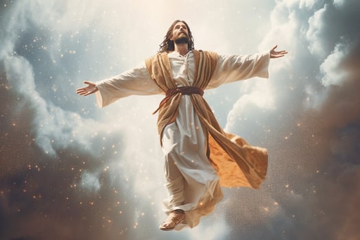 Ascension day of jesus christ or resurrection day of son of god. Good friday. Ascension day concept by photo