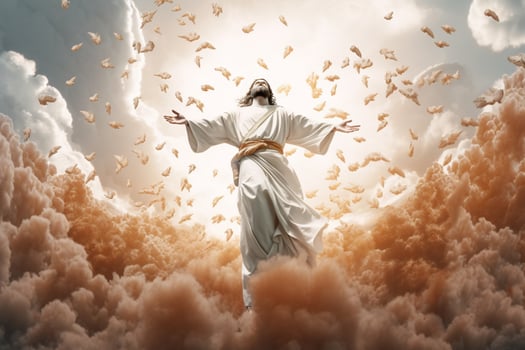 Ascension day of jesus christ or resurrection day of son of god. Good friday. Ascension day concept by photo
