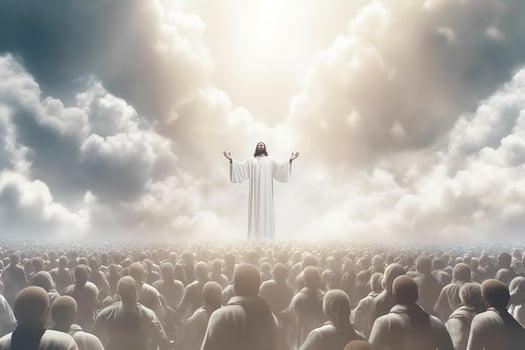 Ascension day of jesus christ or resurrection day of son of god. Good friday. Ascension day concept by photo