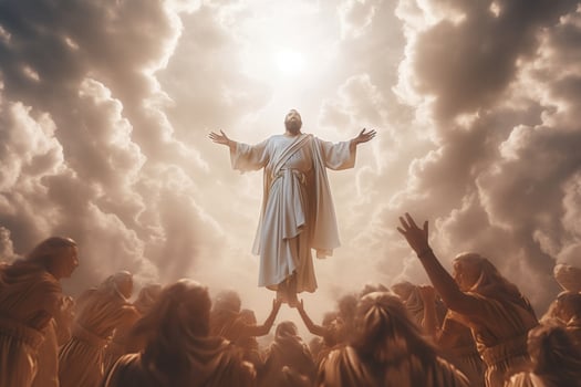 Ascension day of jesus christ or resurrection day of son of god. Good friday. Ascension day concept by photo
