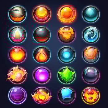 realistic magic sphere game photo