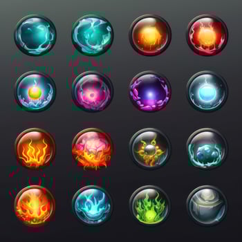 bright magic sphere game photo
