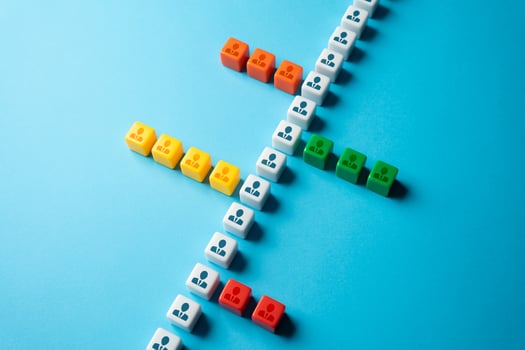 Staffing departments from the labor exchange. Employers seek out qualified candidates to fill open positions. Pool of candidates. Connect job seekers with potential employers photo
