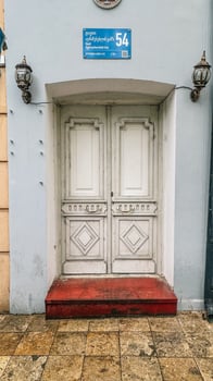 old and vintage doors background photo