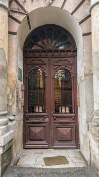 old and vintage doors background photo