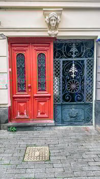 old and vintage doors background photo