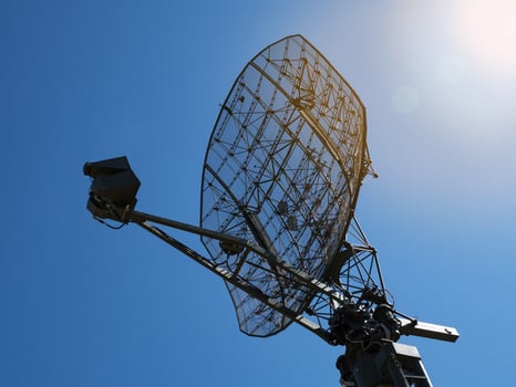 Large military antenna photo
