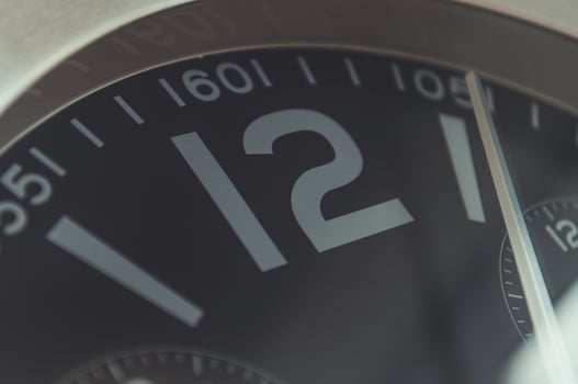Twelve O'Clock Wall Clock Time photo