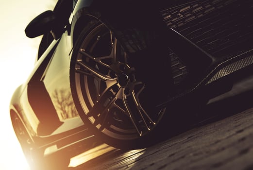 Modern Performance Vehicle During Sunset photo