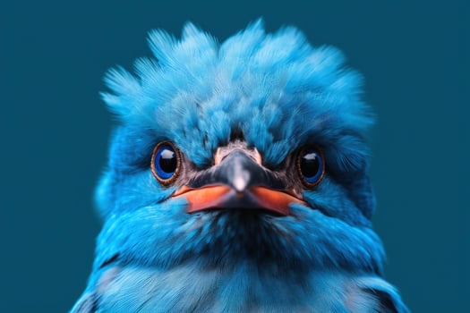 Mesmerizing bird portrait photography created with technology. photo