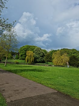 Beautiful View of a Local Public Park of England UK photo