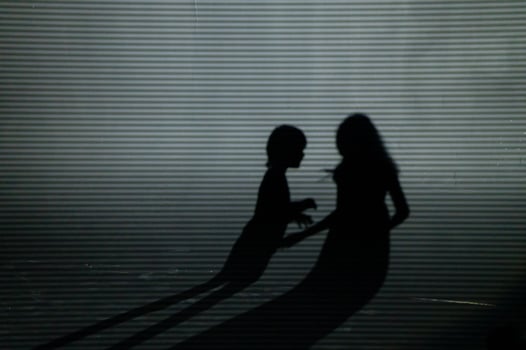 kids silhouette shadow photo