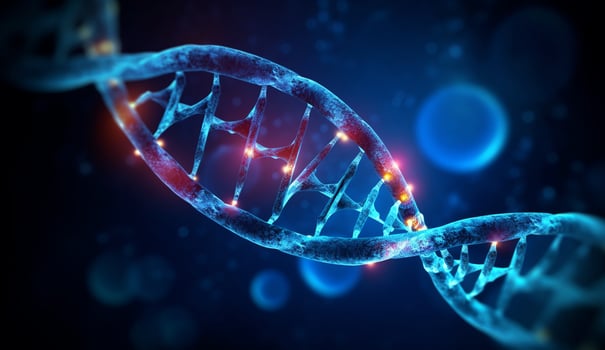 DNA with . photo