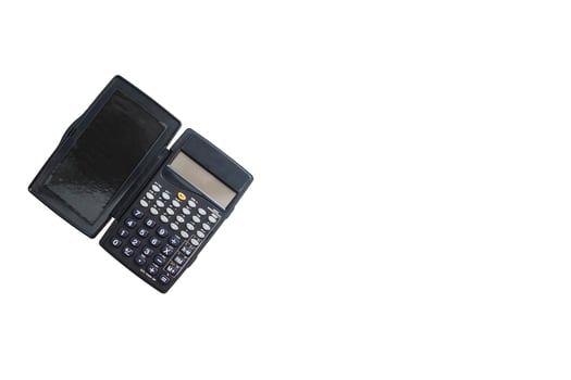Business concept with accounting calculator photo