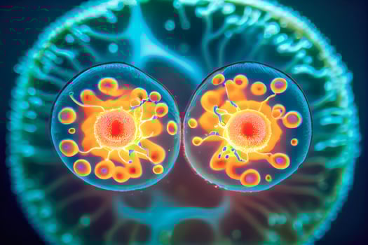 cells division background, ai generation photo