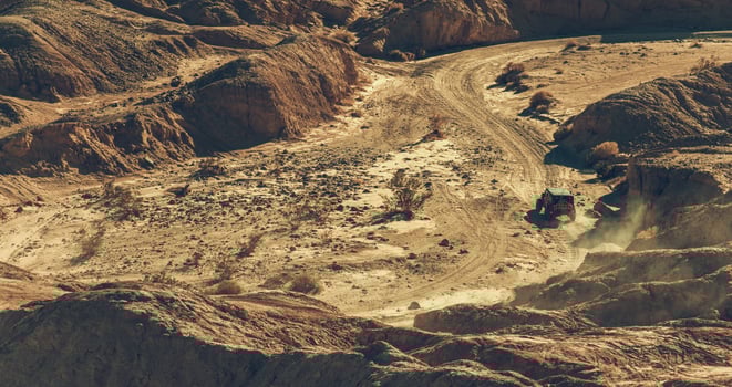 Desert Trail and Sandy Landscape Off Road Expedition photo