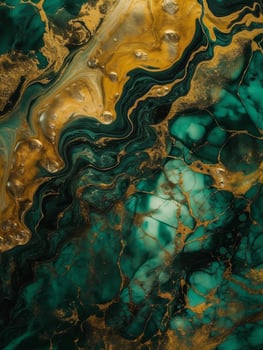 High Resolution Green and Gold Marble Texture, photo