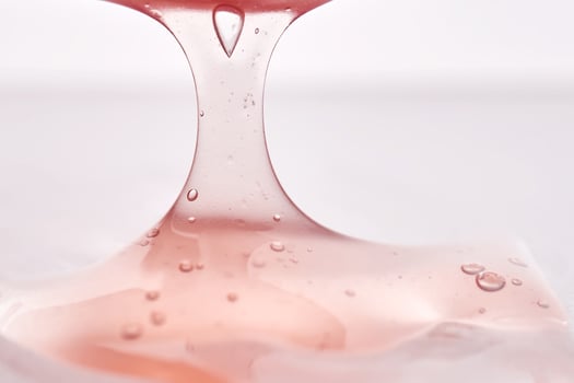 The texture of a pink cosmetic product. photo