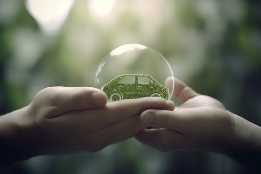 Green Energy Driving into the Future with Sustainable Transportation photo
