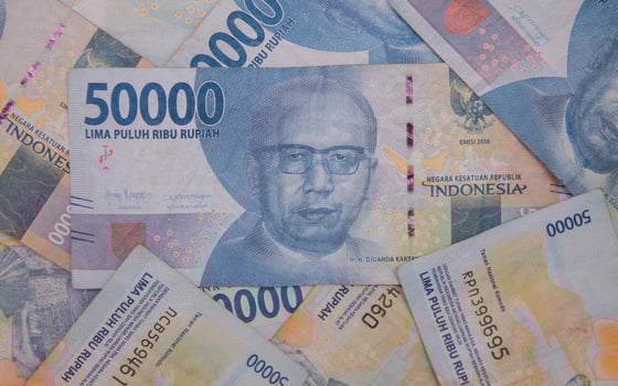 50,000 thousand Indonesian rupiah banknotes photo