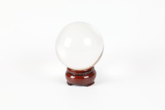 Transparent crystal ball photo