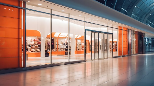 Luxury fashion store. Illustration photo