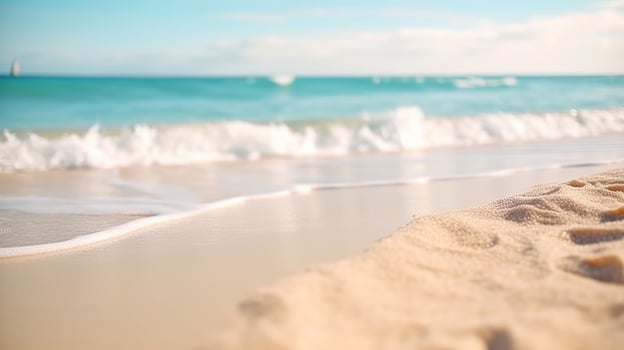 Summer beach background. Illustration photo