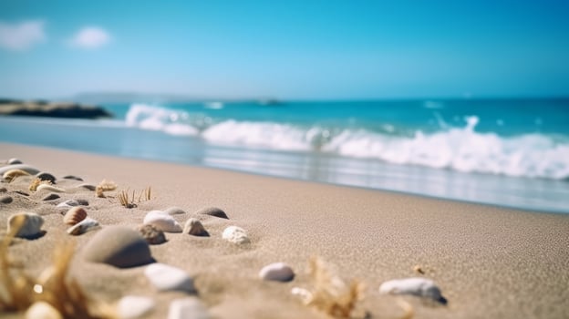 Summer beach background. Illustration photo
