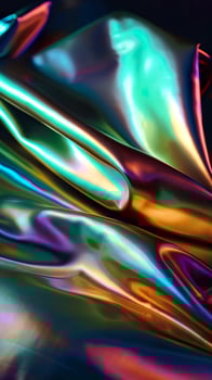 Holographic iridescent textured wallpaper. . photo