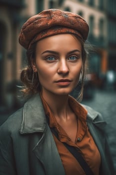portrait of a fashion women photo