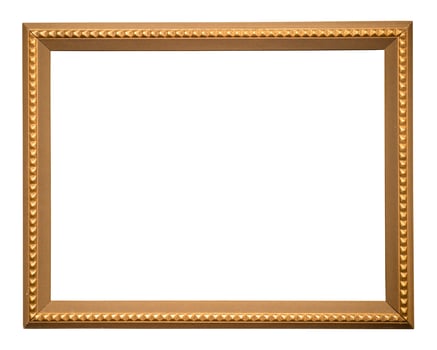 vintage horizontal golden wooden picture frame photo