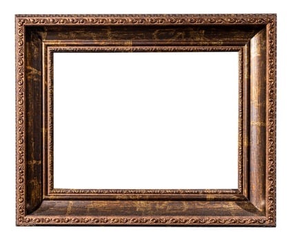 horizontal very wide brown wooden picture frame photo