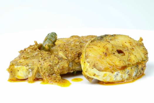 Mackerel Fish Mustard Sauce photo