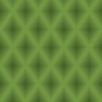 Green Rhomboid Pattern, Isolated Background. photo