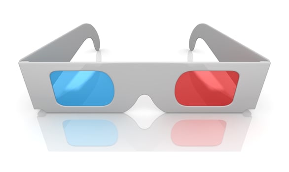 Isolated 3d Glasses photo