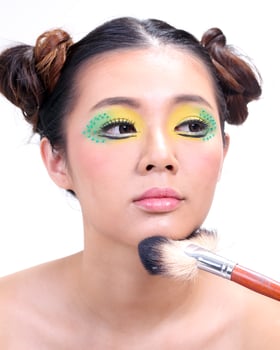 Asian Woman Fashion Makeup photo