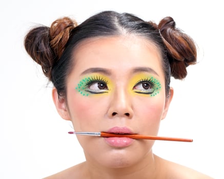 Asian Woman Fashion Makeup photo
