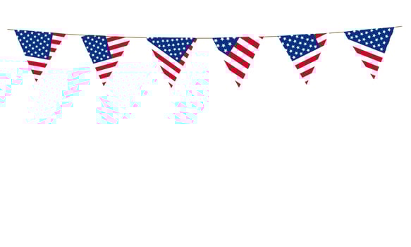 graphics USA Flag illustration isolated with white background copy space for text photo