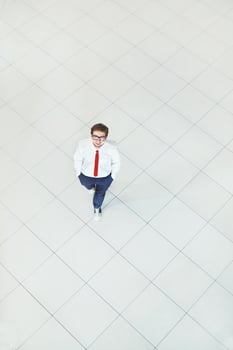 Young powerful businessman portrait photo