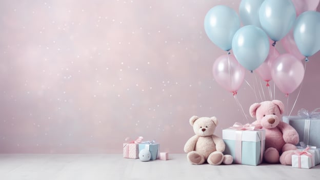 Baby shower cute background. Illustration photo