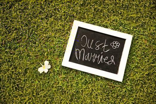 just mums written on the grass photo