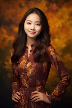 Portrait a beautiful asian woman photo