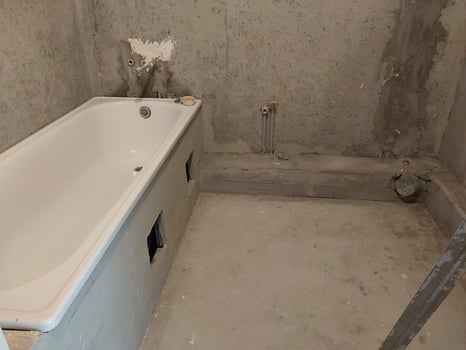 Repair of the interior of a residential apartment in a house photo
