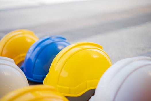 Safety Helmet Engineering Construction worker equipment. photo