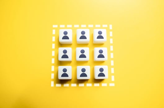 Completed team. Better efficiency and productivity, well-structured business relationships. Fully staffed. Discipline and teamwork. Efficient organization of work. Unity, collaboration photo